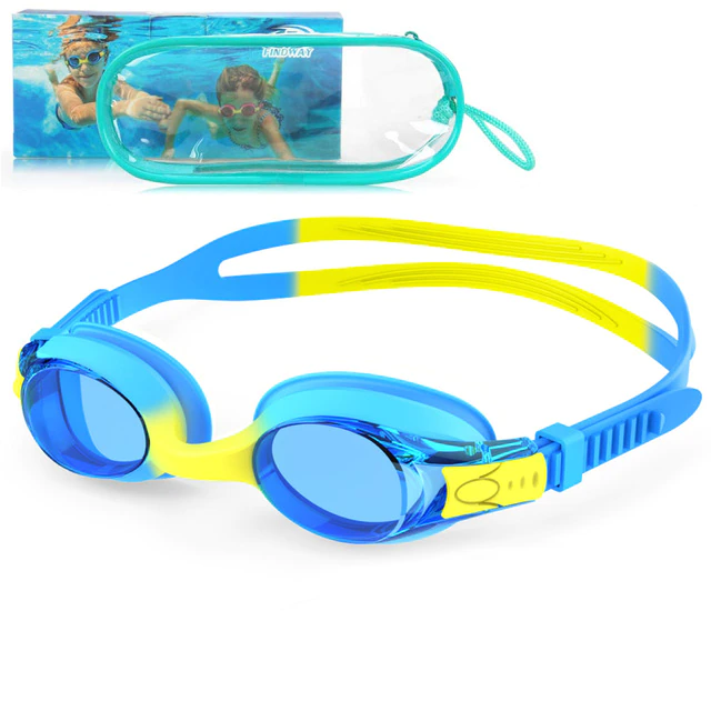 Kids Swimming Goggles Waterproof Anti-Fog UV Eyewear - Kids - Image 2