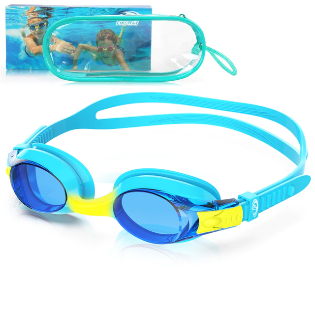 Kids Swimming Goggles Waterproof Anti-Fog UV Eyewear - Kids - Image 3