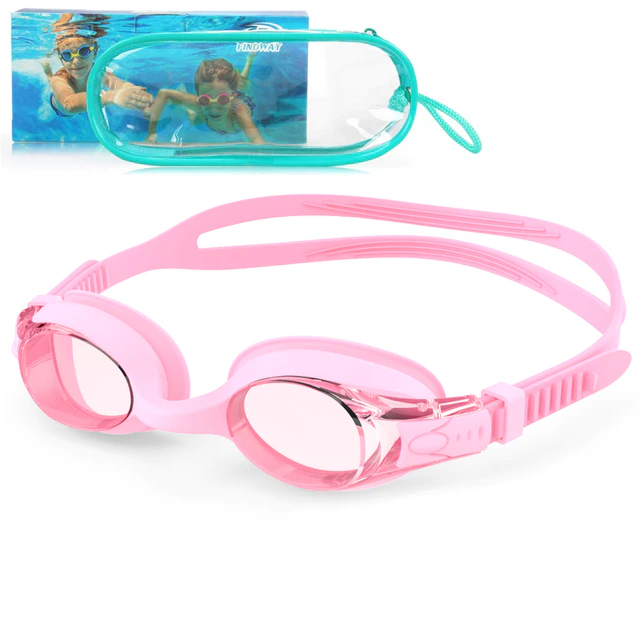 Kids Swimming Goggles Waterproof Anti-Fog UV Eyewear - Kids - Image 4